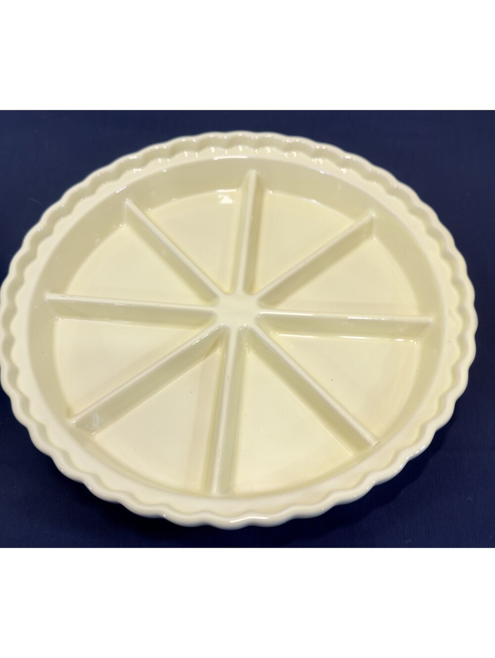 Chantal Ceramic Scone Pan Dish Round Oven Baking Yellow/ beige 93KA-2383 Bake